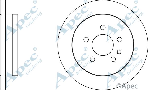 APEC BRAKING stabdžių diskas DSK2133